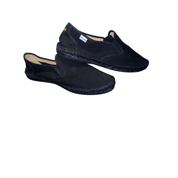 Viscata Barcelona Men’s Black Espadrille Flats Sz 47 - Picture 1 of 8